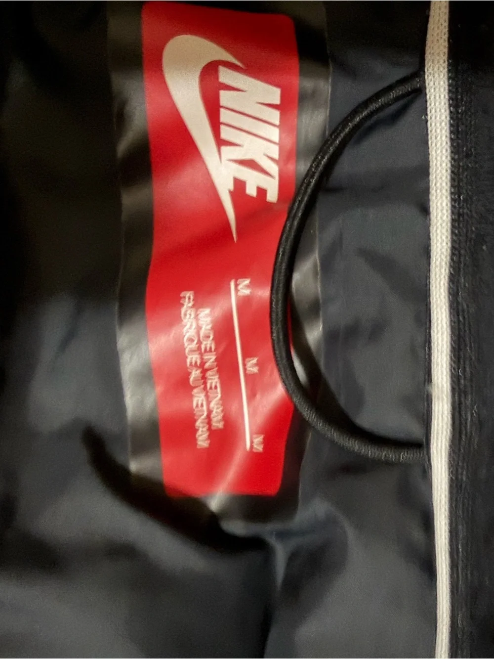 Nike Black Quilted Puffer Jacket with High Collar